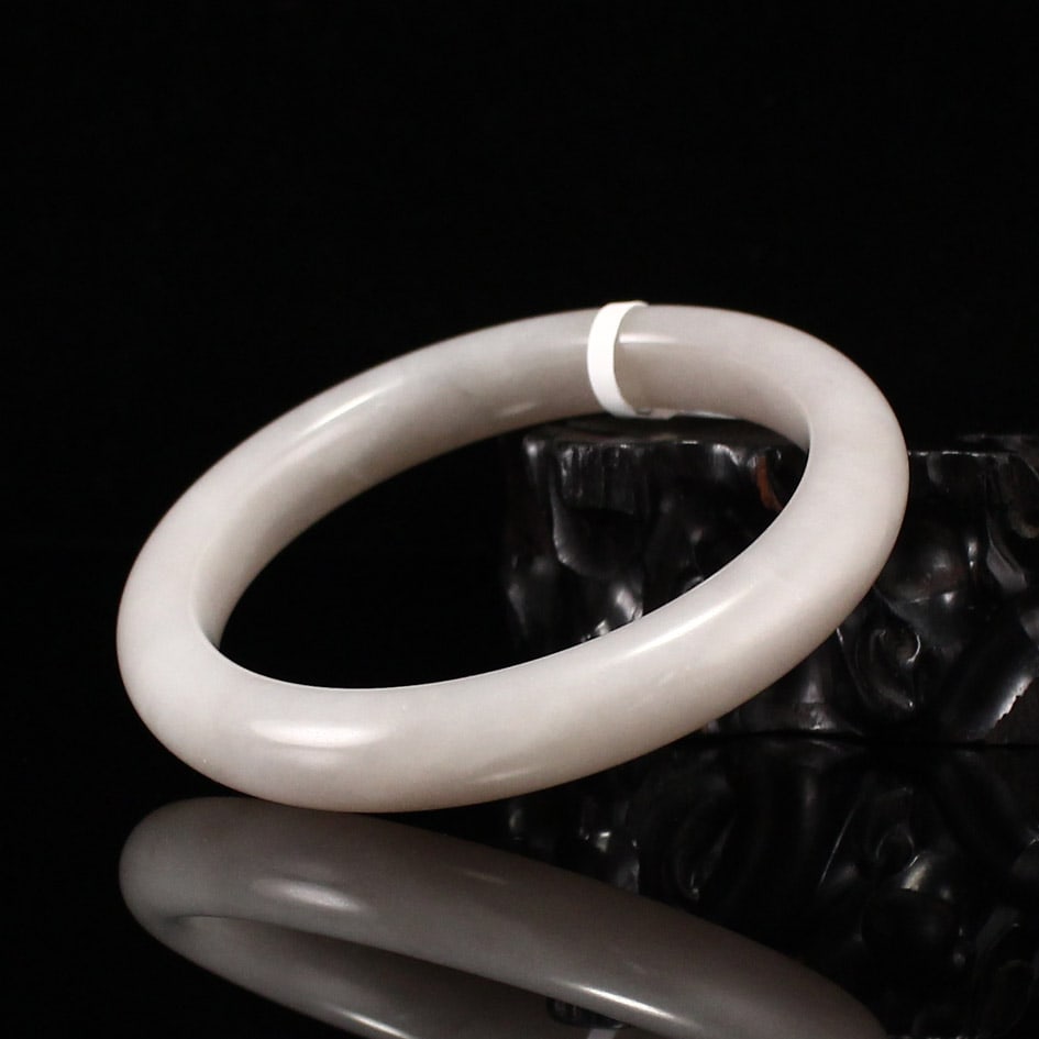 Inside Diameter 61.7mm Hetian Jade Bracelet - 3