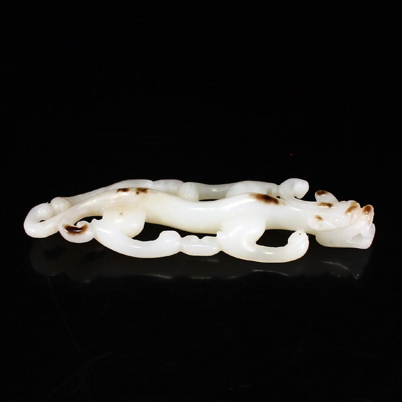 Hetian Jade Pendant - Chi Dragon - 2
