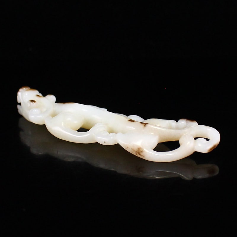 Hetian Jade Pendant - Chi Dragon - 5