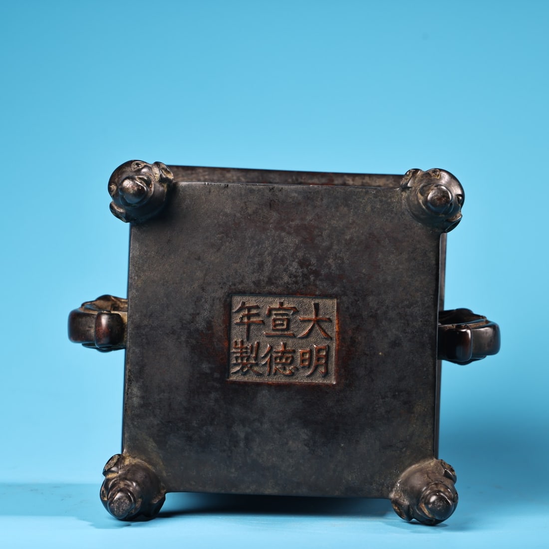 Red Copper Incense Burner Dragon,Elephant,Kylin - 8