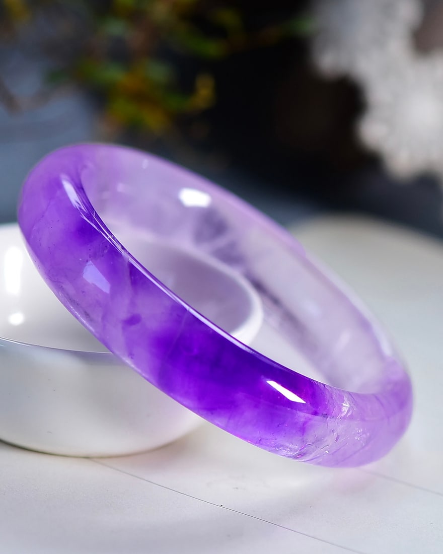 Inside Diameter 58.5mm Amethyst Bracelet (1 of 6)