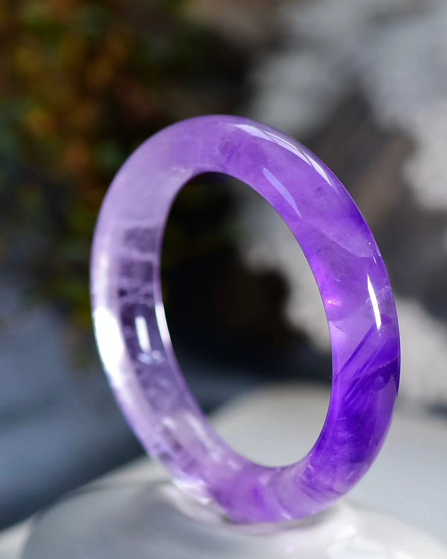Inside Diameter 58.5mm Amethyst Bracelet - 2