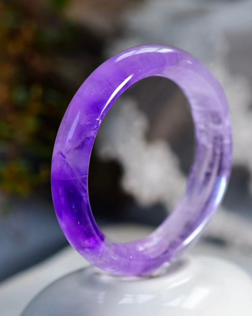 Inside Diameter 58.5mm Amethyst Bracelet - 3