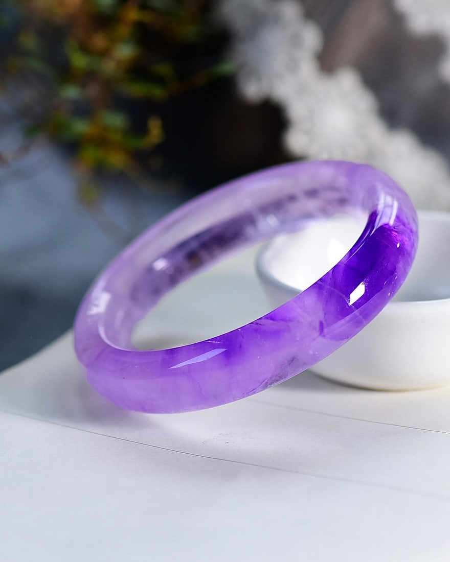 Inside Diameter 58.5mm Amethyst Bracelet - 6