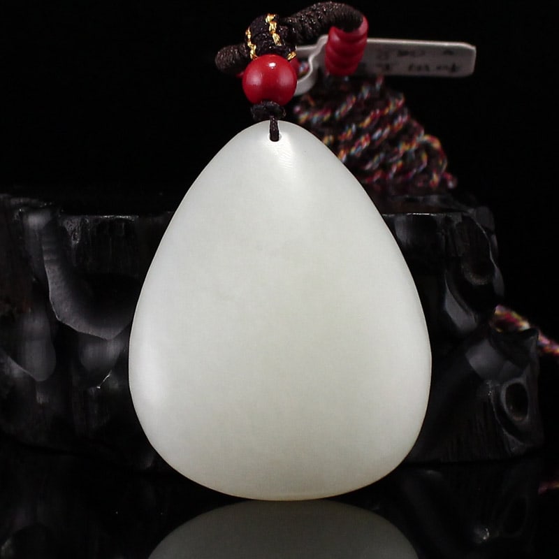 Hetian Jade Hand-Carved Laughing Buddha Pendant - 3