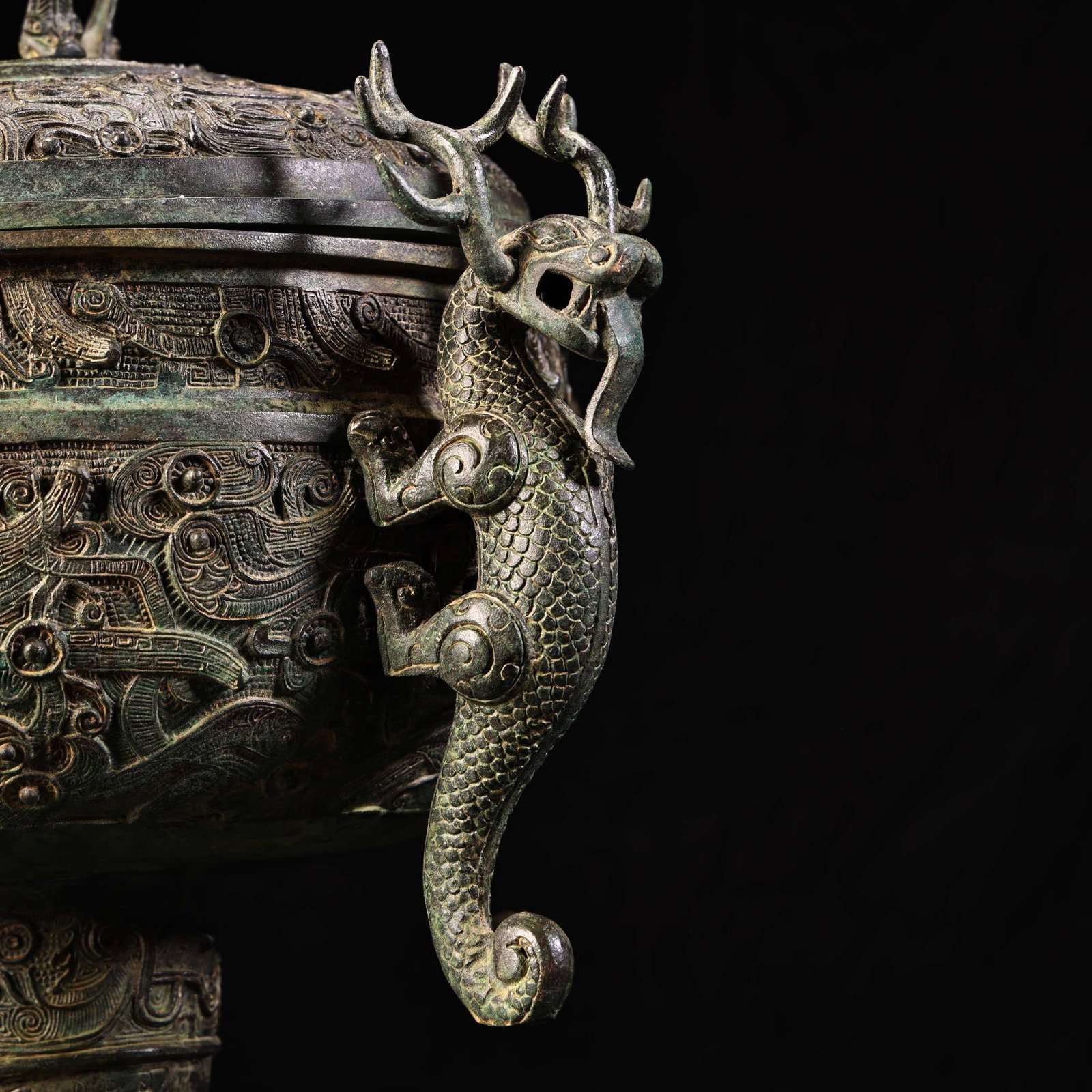 Bronze Burner Statue Dragon 6.9kg - 6