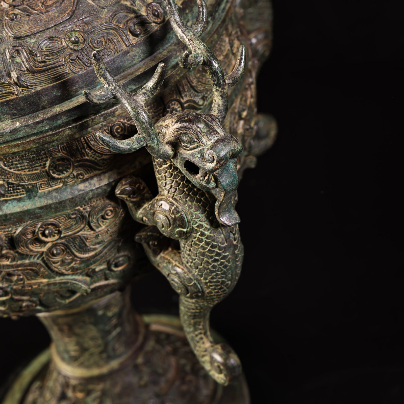 Bronze Burner Statue Dragon 6.9kg - 8