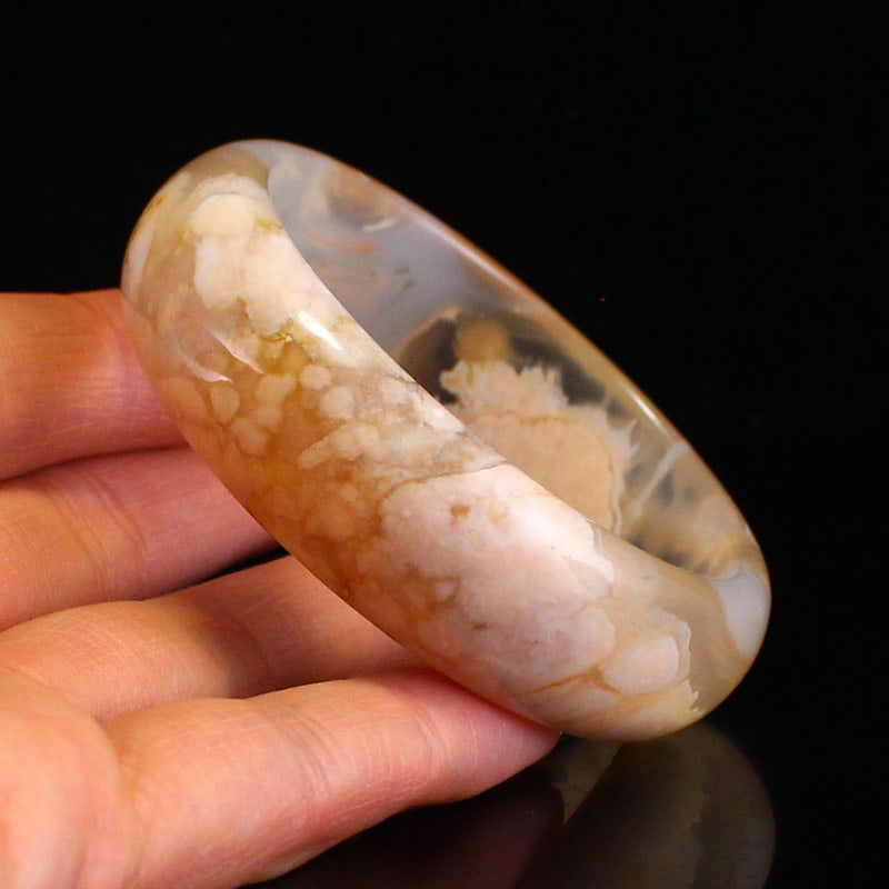 Inside Diameter 56mm Agate Bracelet with Certificate - 5