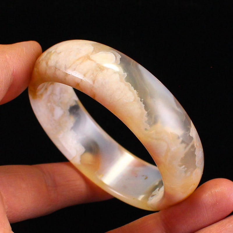 Inside Diameter 56mm Agate Bracelet with Certificate - 6