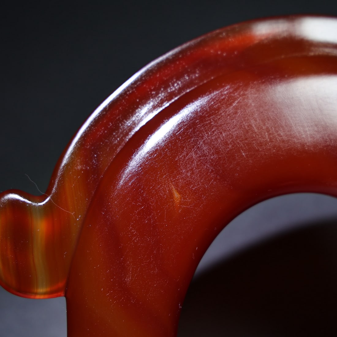 Red Agate Dragon Statue - 4