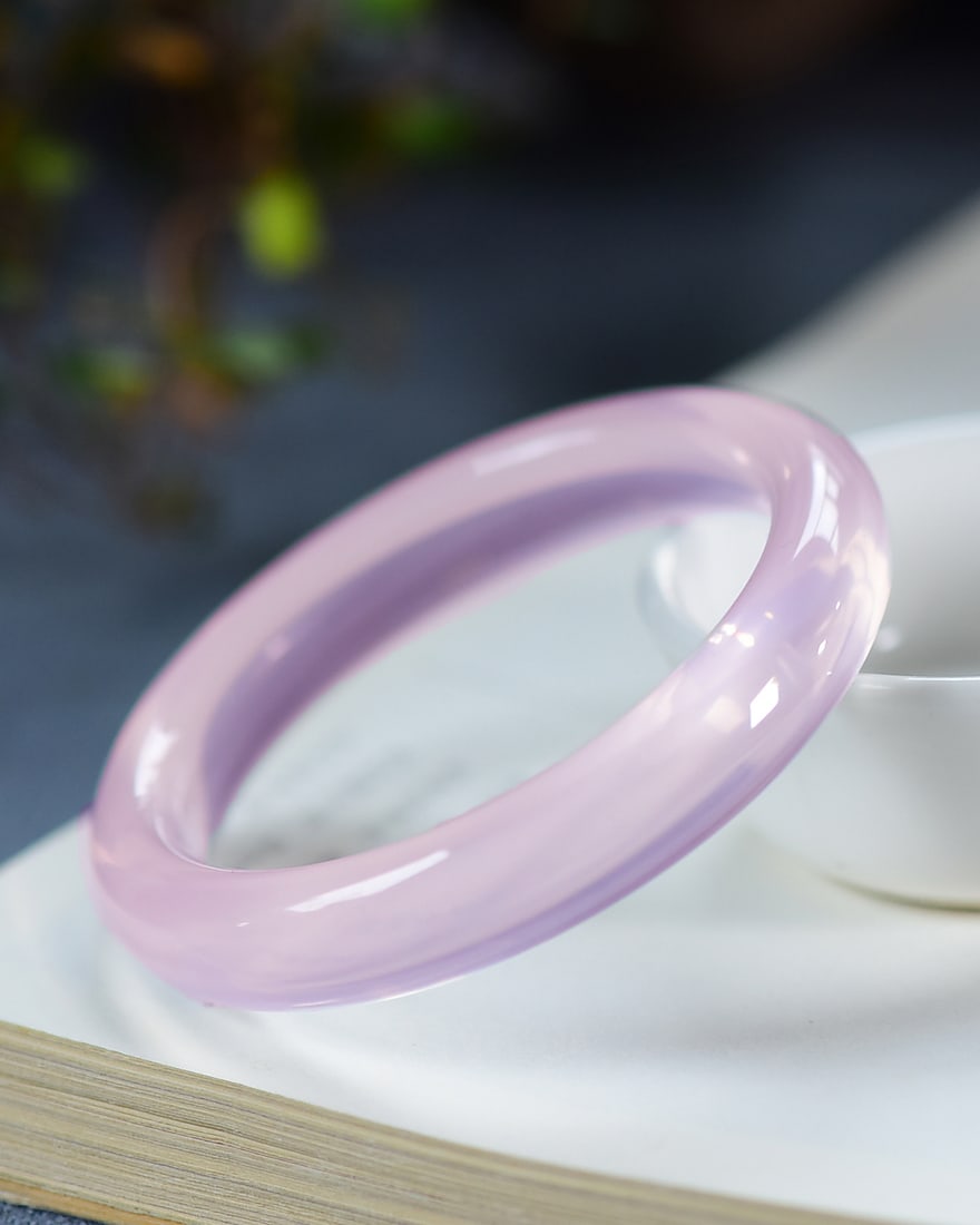 Inside Diameter 52.6mm Pink Crystal Bracelet - 3