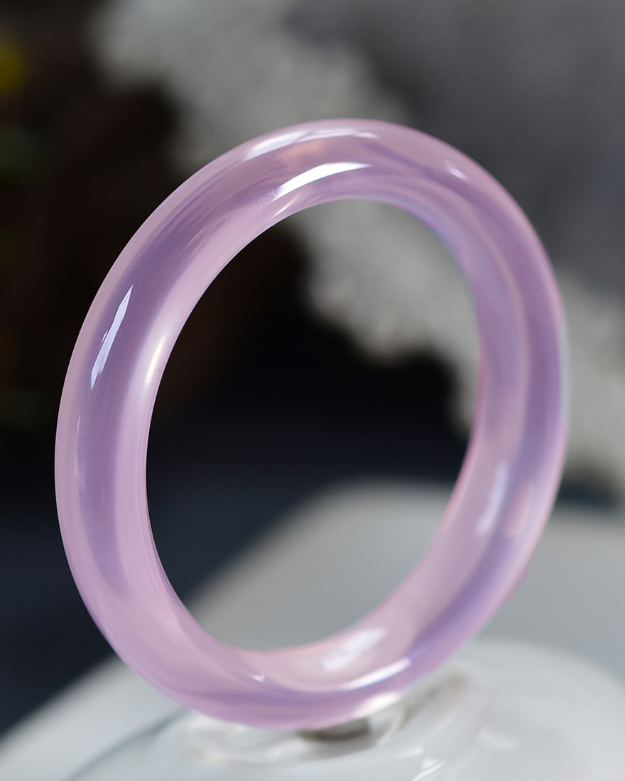 Inside Diameter 52.6mm Pink Crystal Bracelet - 5