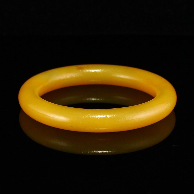Inside Diameter 58mm Yellow Agate Bracelet - 4