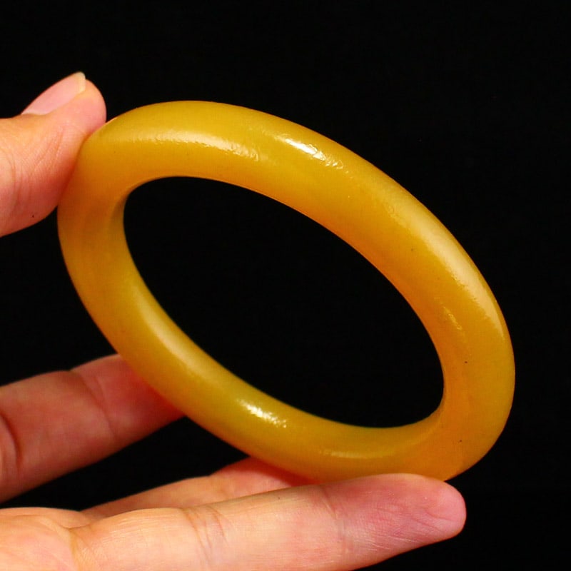 Inside Diameter 58mm Yellow Agate Bracelet - 6