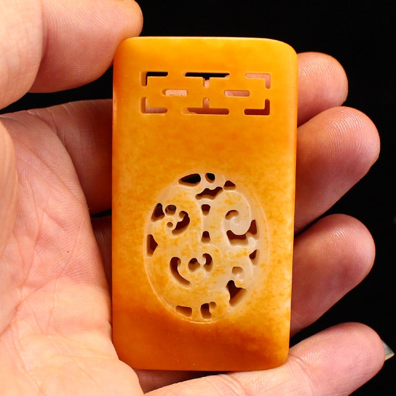 Hetian Jade Lucky Pendant - 8