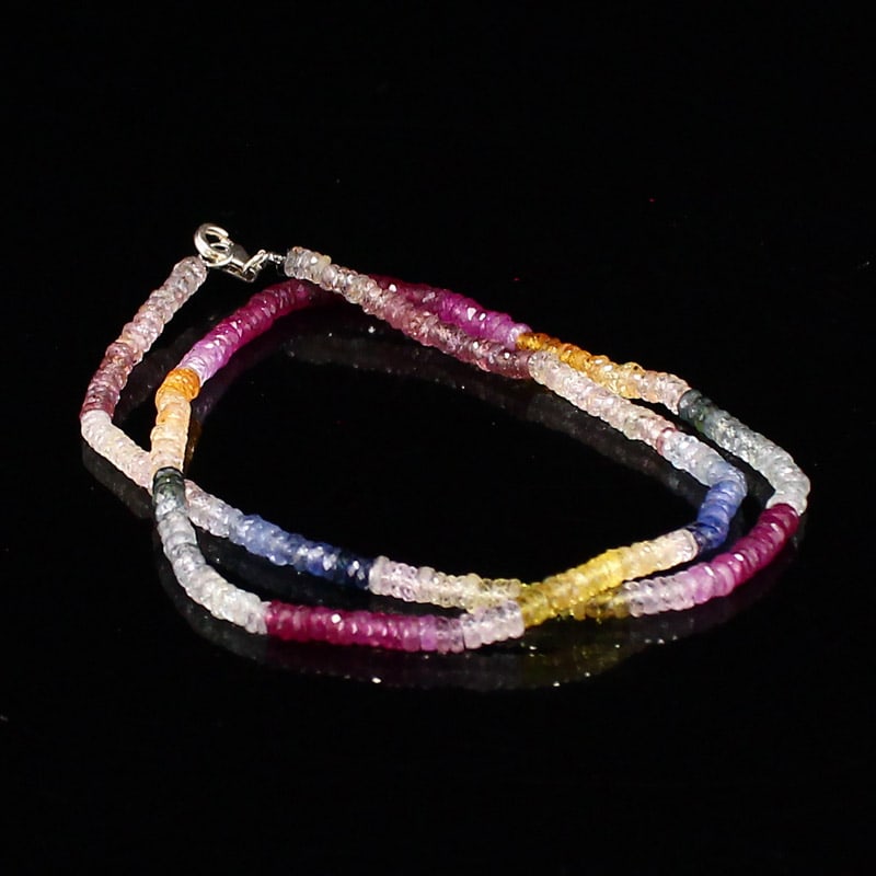 Multicolor Tourmaline Beads Necklace (1 of 5)