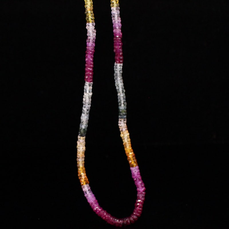 Multicolor Tourmaline Beads Necklace - 4