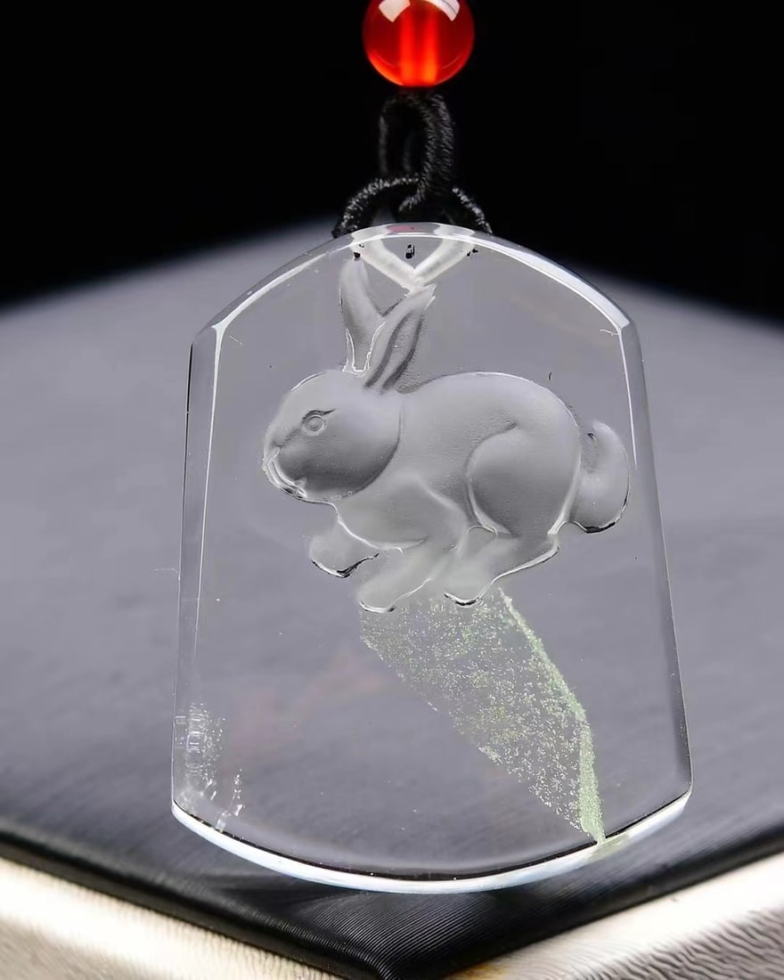 Crystal Pendant - Rabbit,Certificate - 4