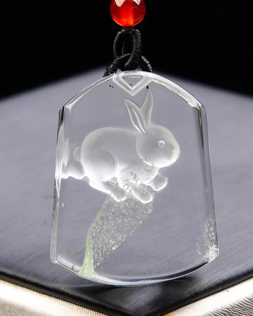 Crystal Pendant - Rabbit,Certificate - 5