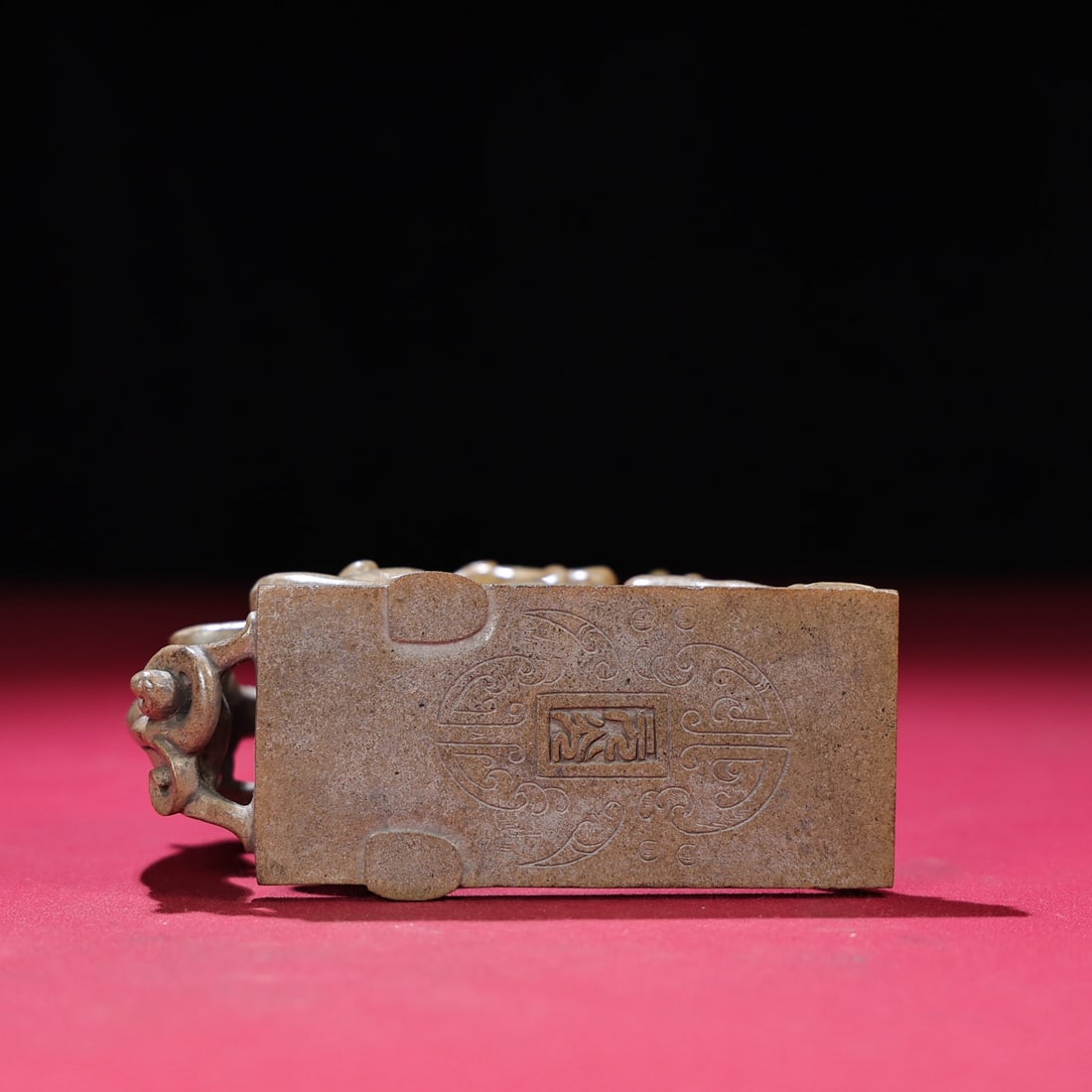 Hetian Jade Hand-Carved Deer,Figure Statue Old - 9