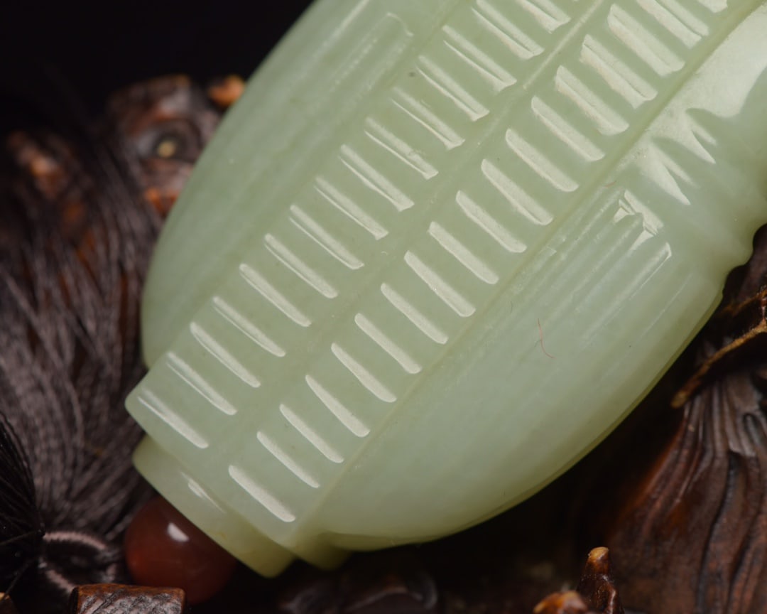 Hetian Jade Pendant - Cicada - 6