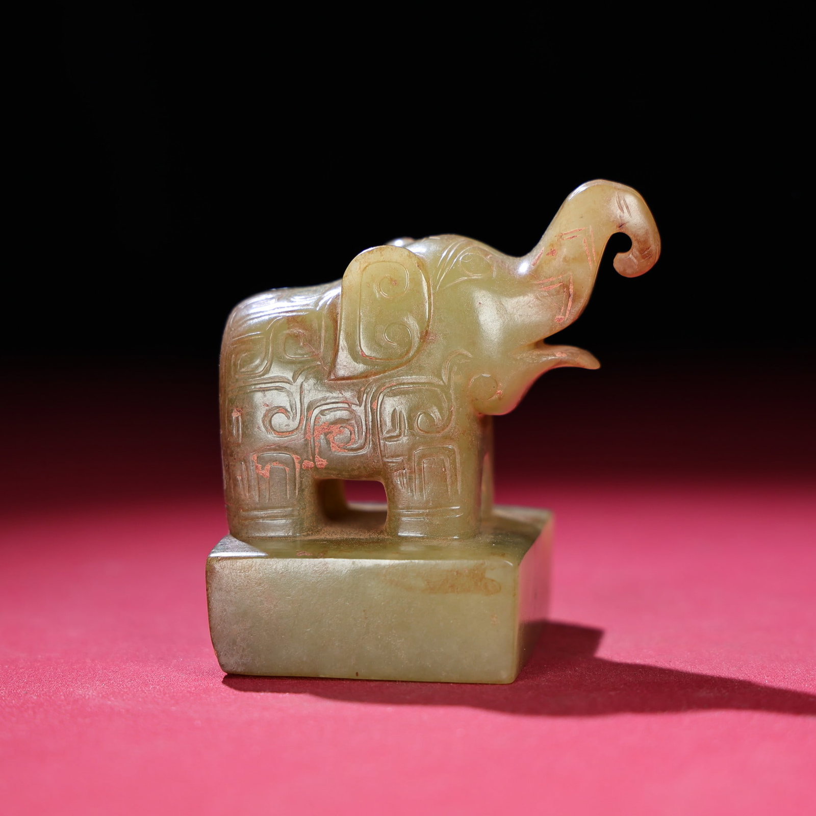 Hetian Jade Seal Statue - Elephant (1 of 9)
