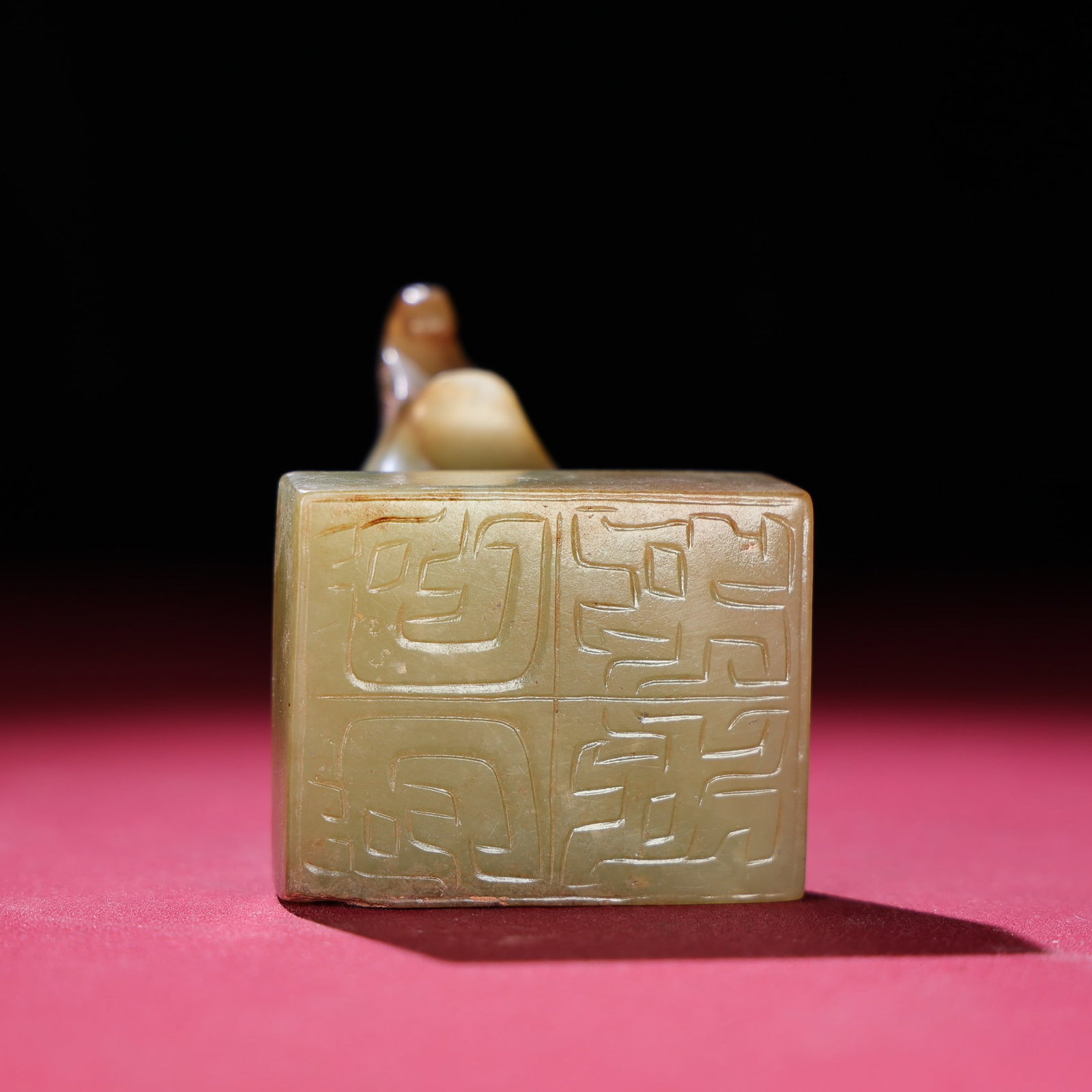 Hetian Jade Seal Statue - Elephant - 3