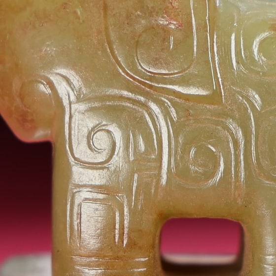 Hetian Jade Seal Statue - Elephant - 5