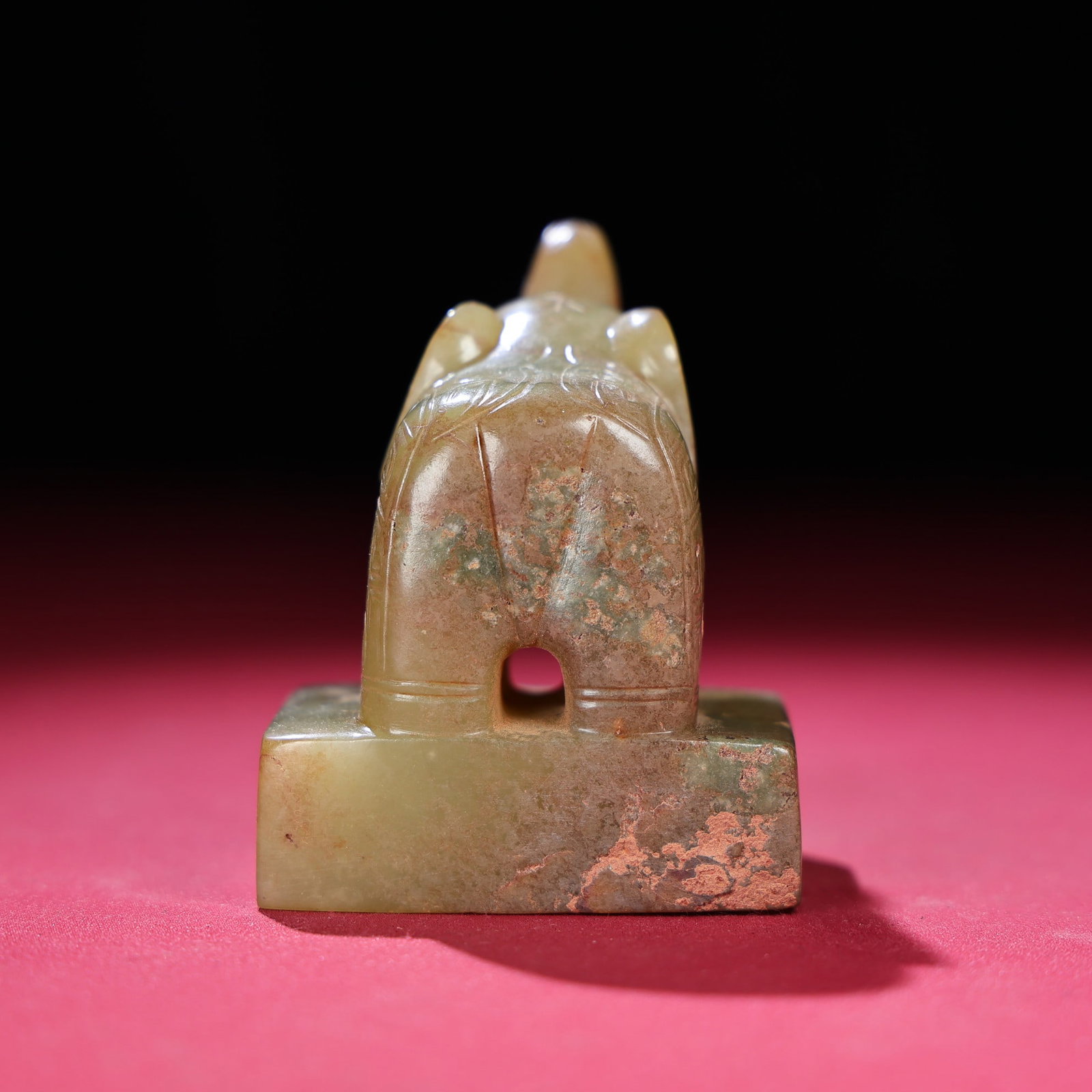 Hetian Jade Seal Statue - Elephant - 8