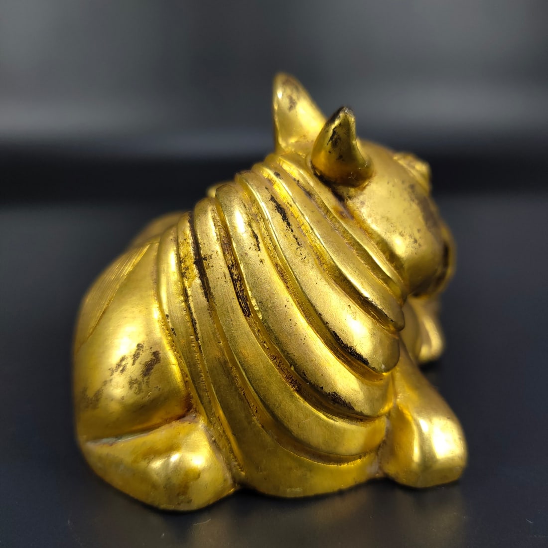 Gilt Gold Bronze Statue - Beast - 2