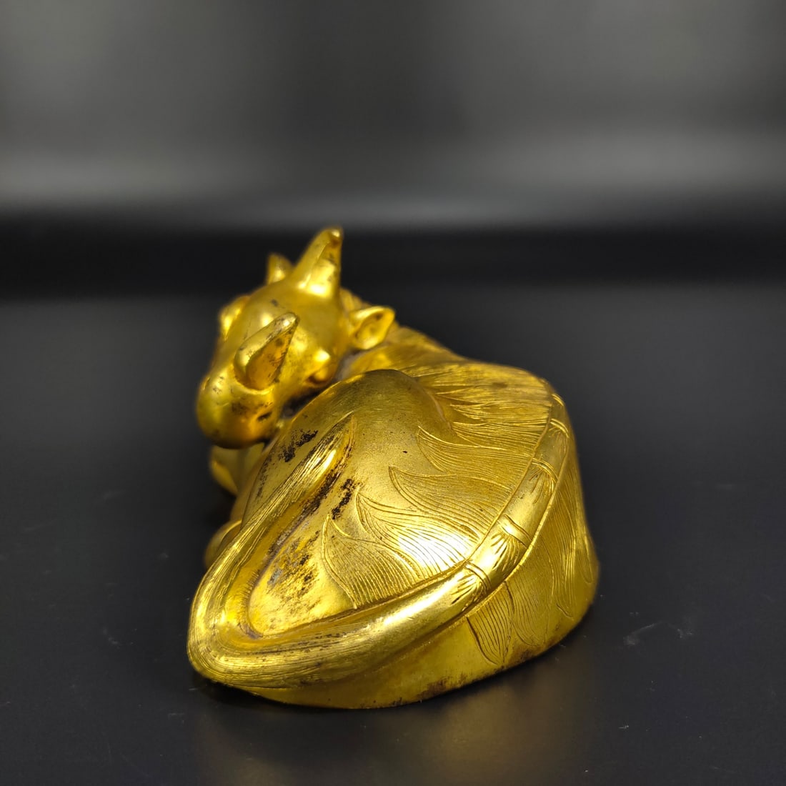 Gilt Gold Bronze Statue - Beast - 4