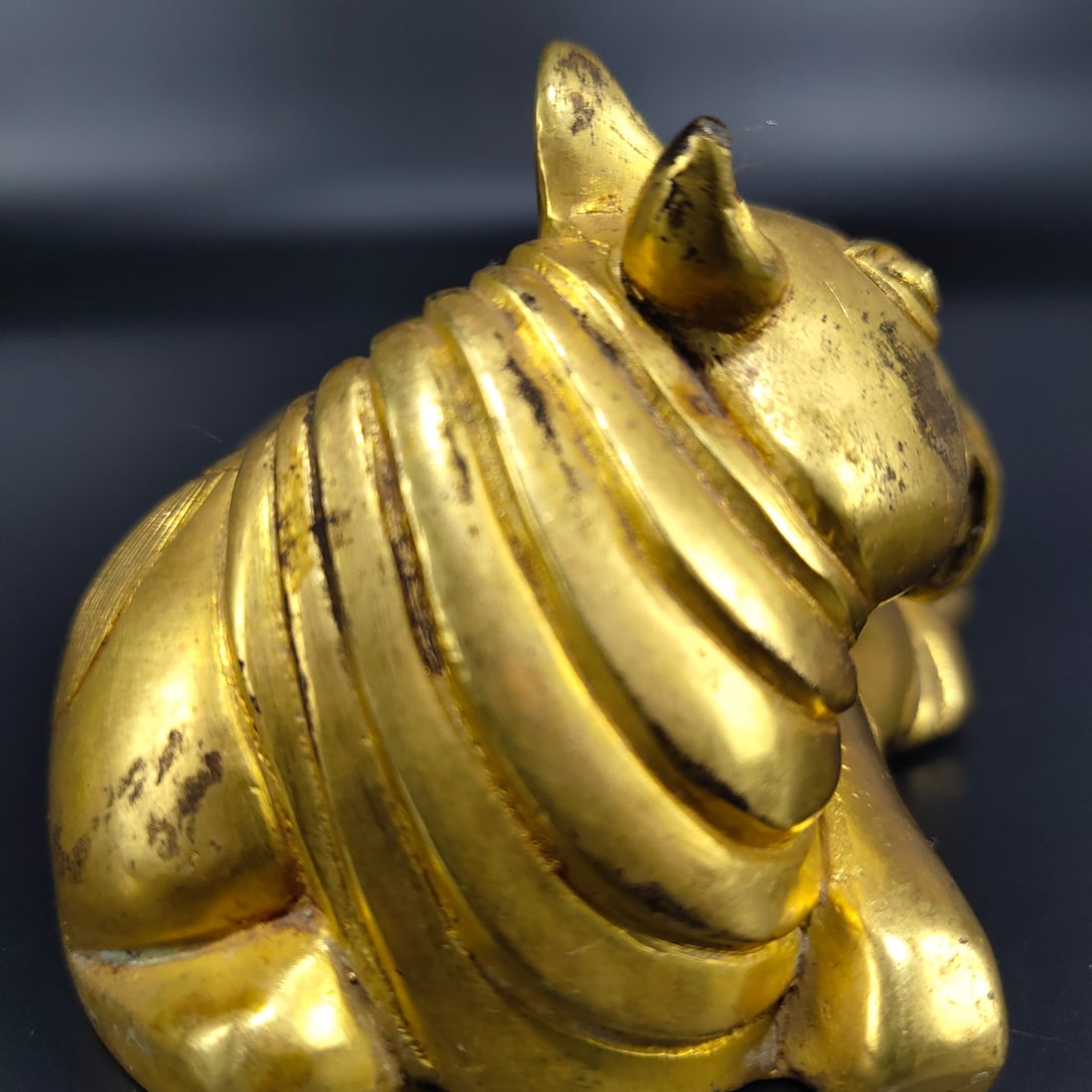 Gilt Gold Bronze Statue - Beast - 8
