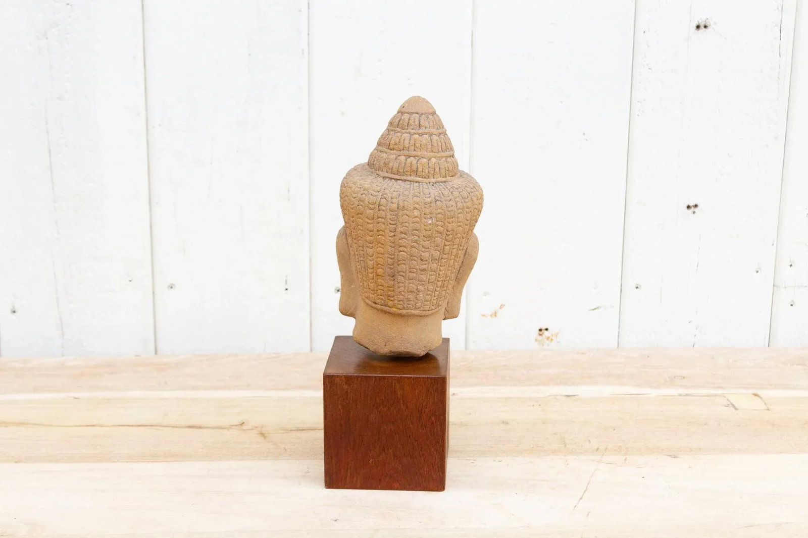 Antique Khmer Sandstone Statue - 7
