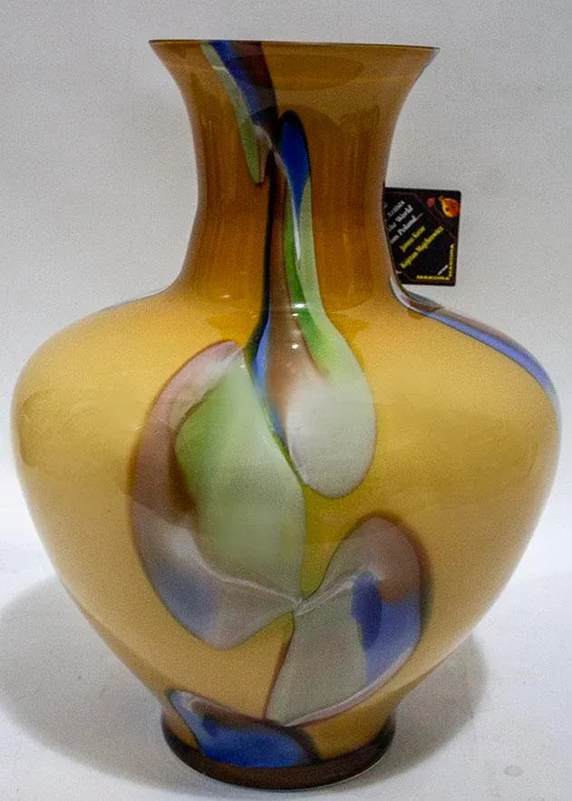 Makora Mouth Blown Polish Vase - 4