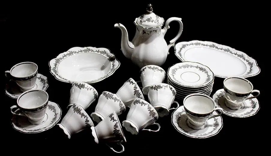 Bouquet Classique by Bkj Fine China Coffee Service - 27 Pieces - 2