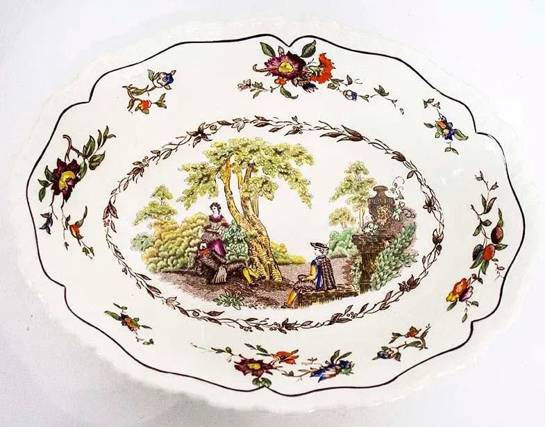 Mason's Multicolor Watteau Vegetable Dish - 7