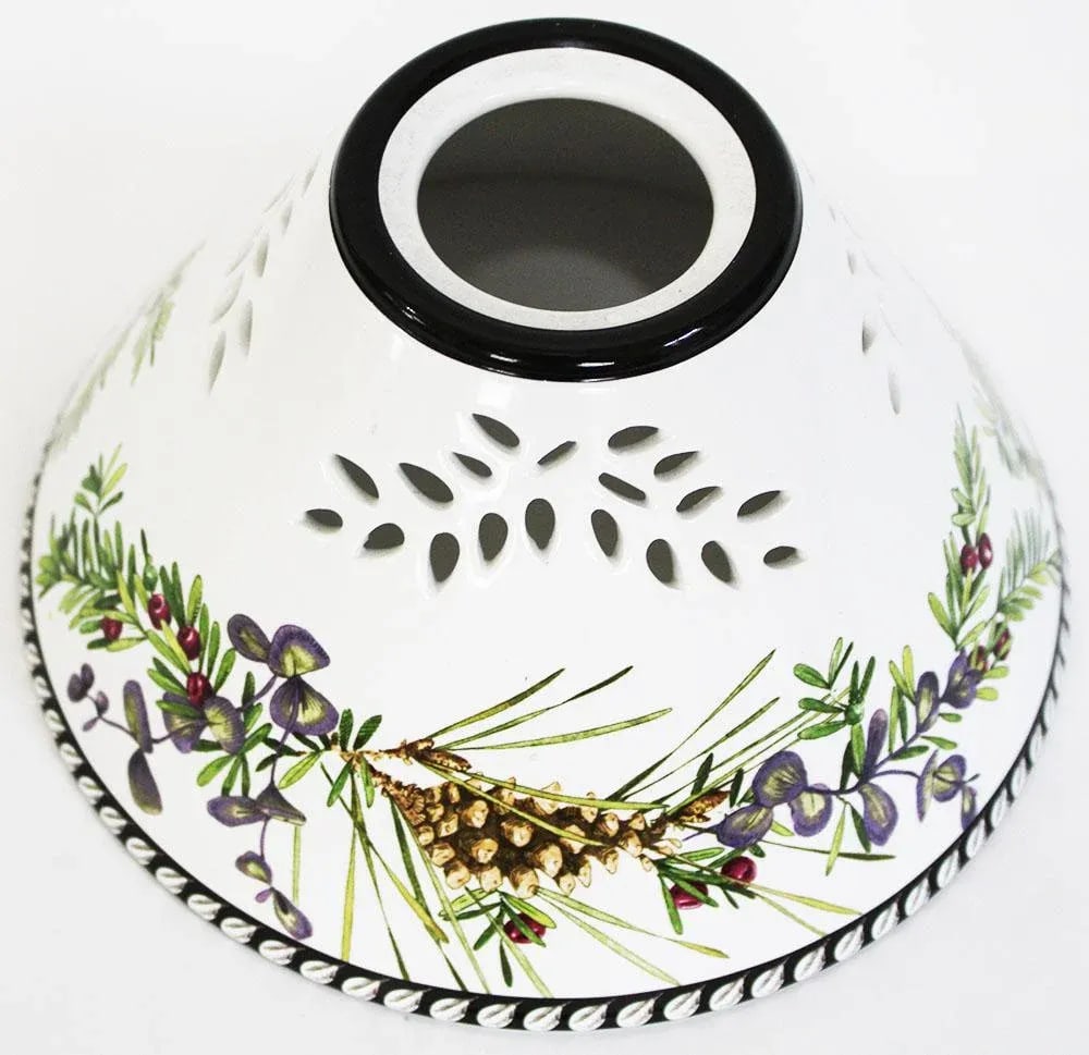 Lenox China Etchings Collection Pine Bough Tea Lamp - Candle Holder - 2