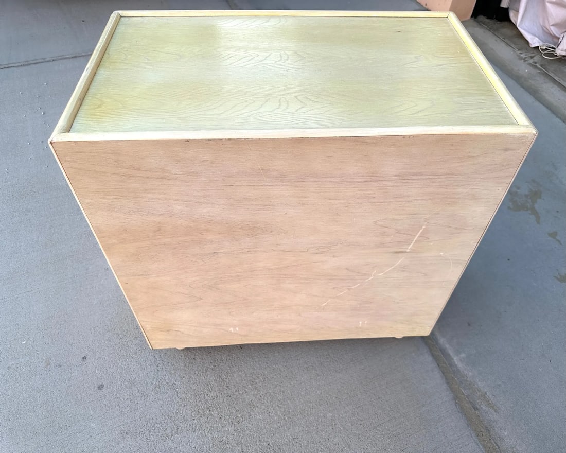 Vintage Coastal Woven Rattan 3 Drawer Nightstand - 4