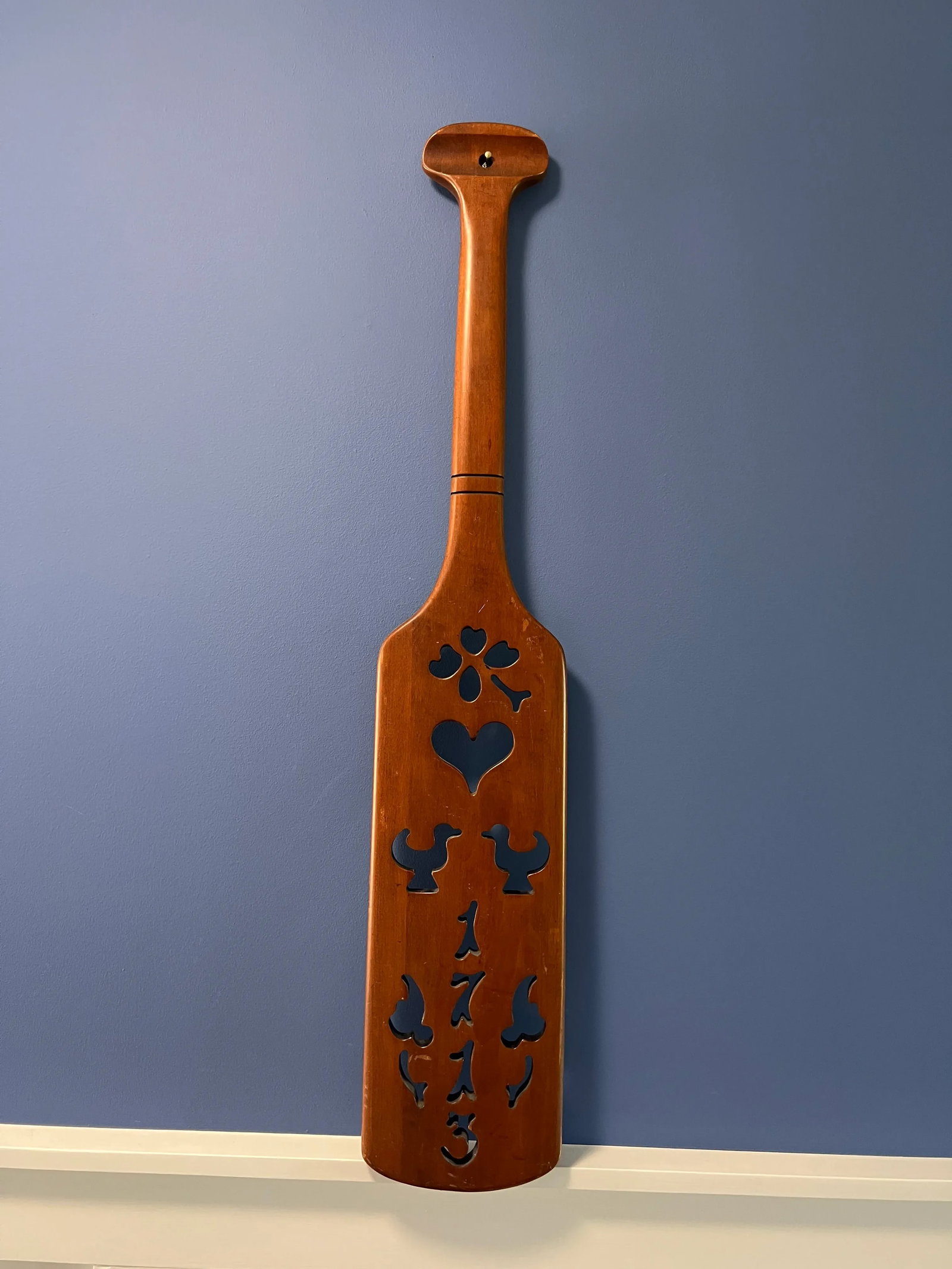 Vintage Tell City Carved Oar - 5