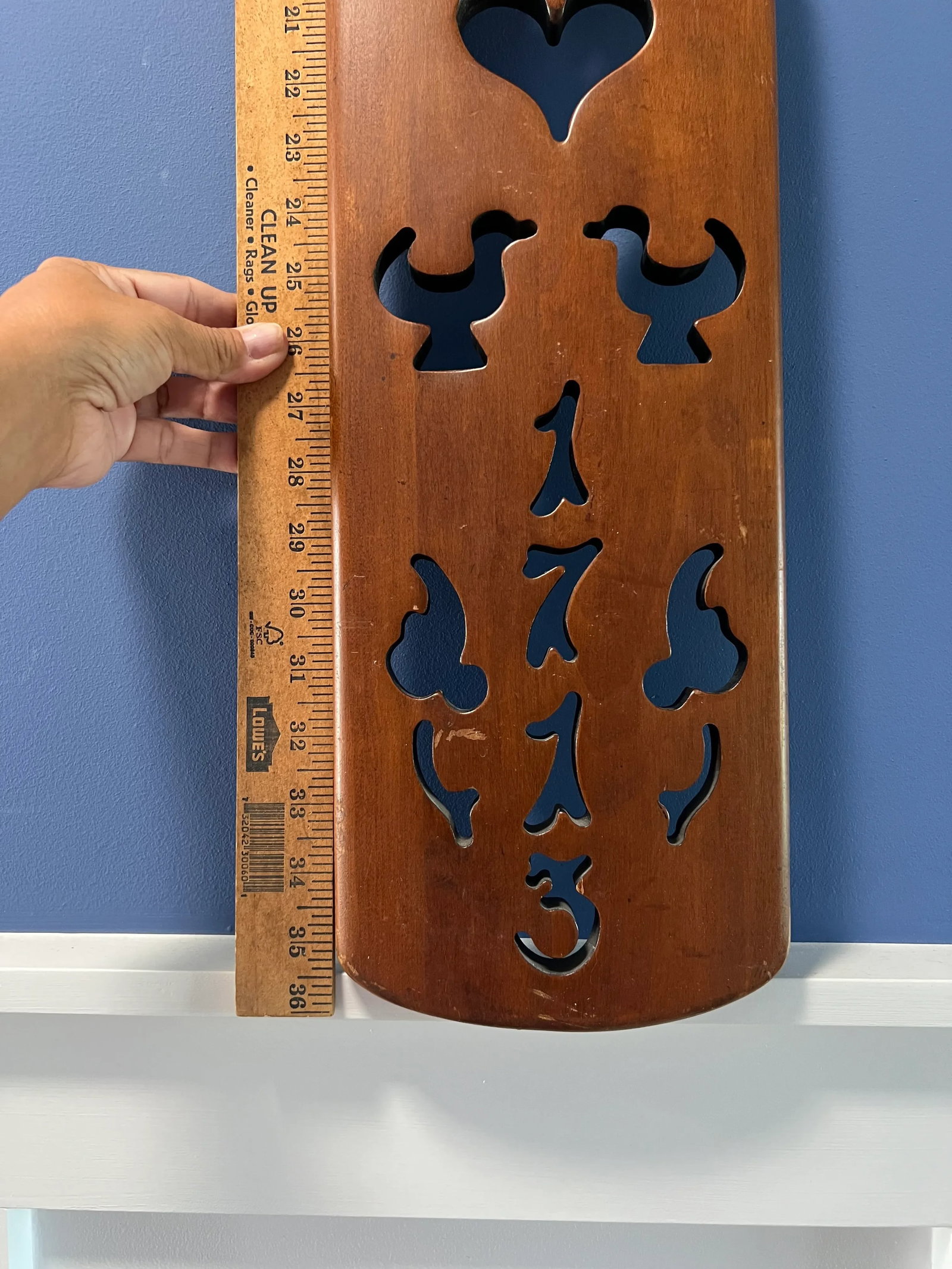 Vintage Tell City Carved Oar - 6