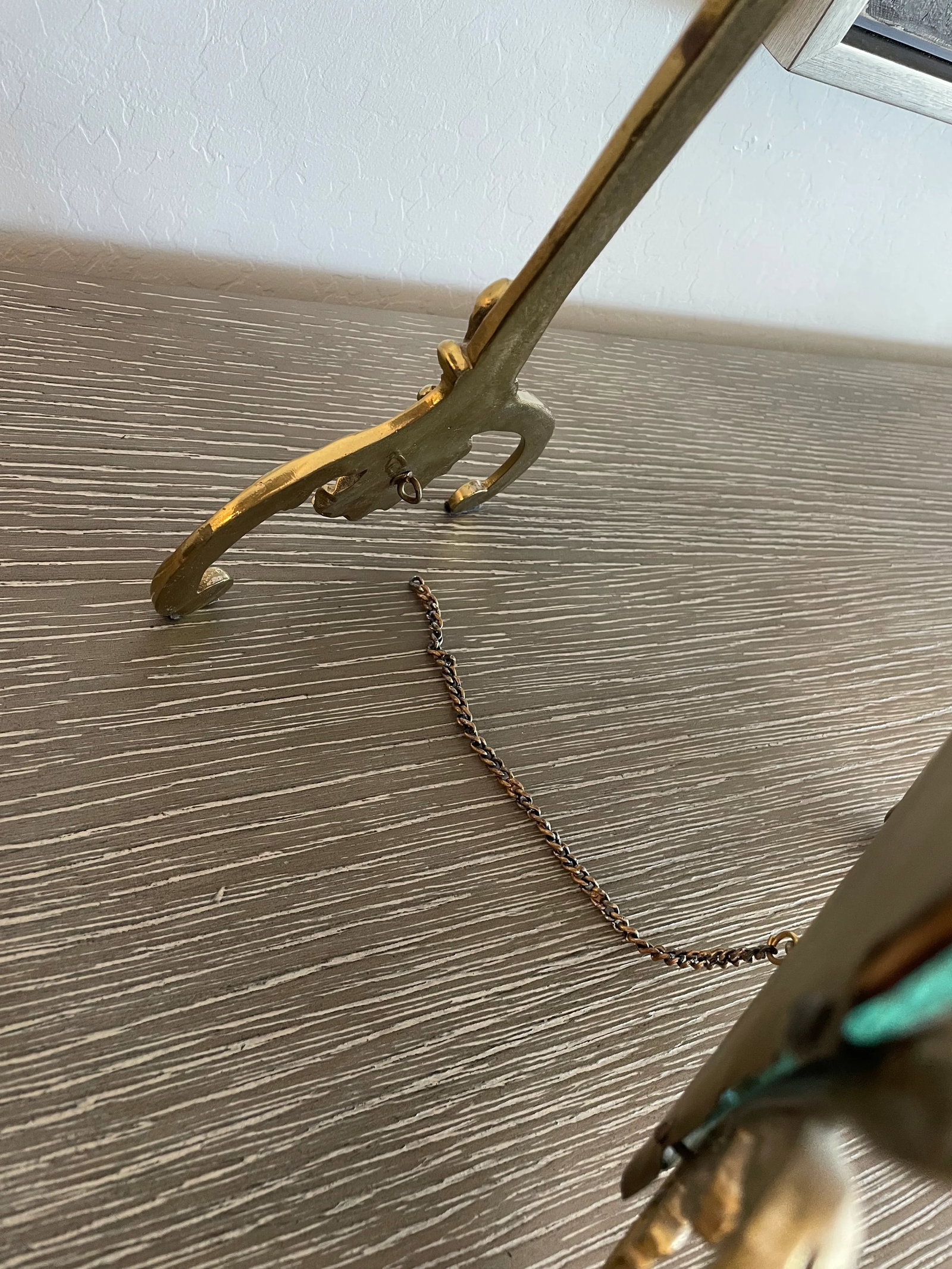 18th Century Brass Table Mirror - 7