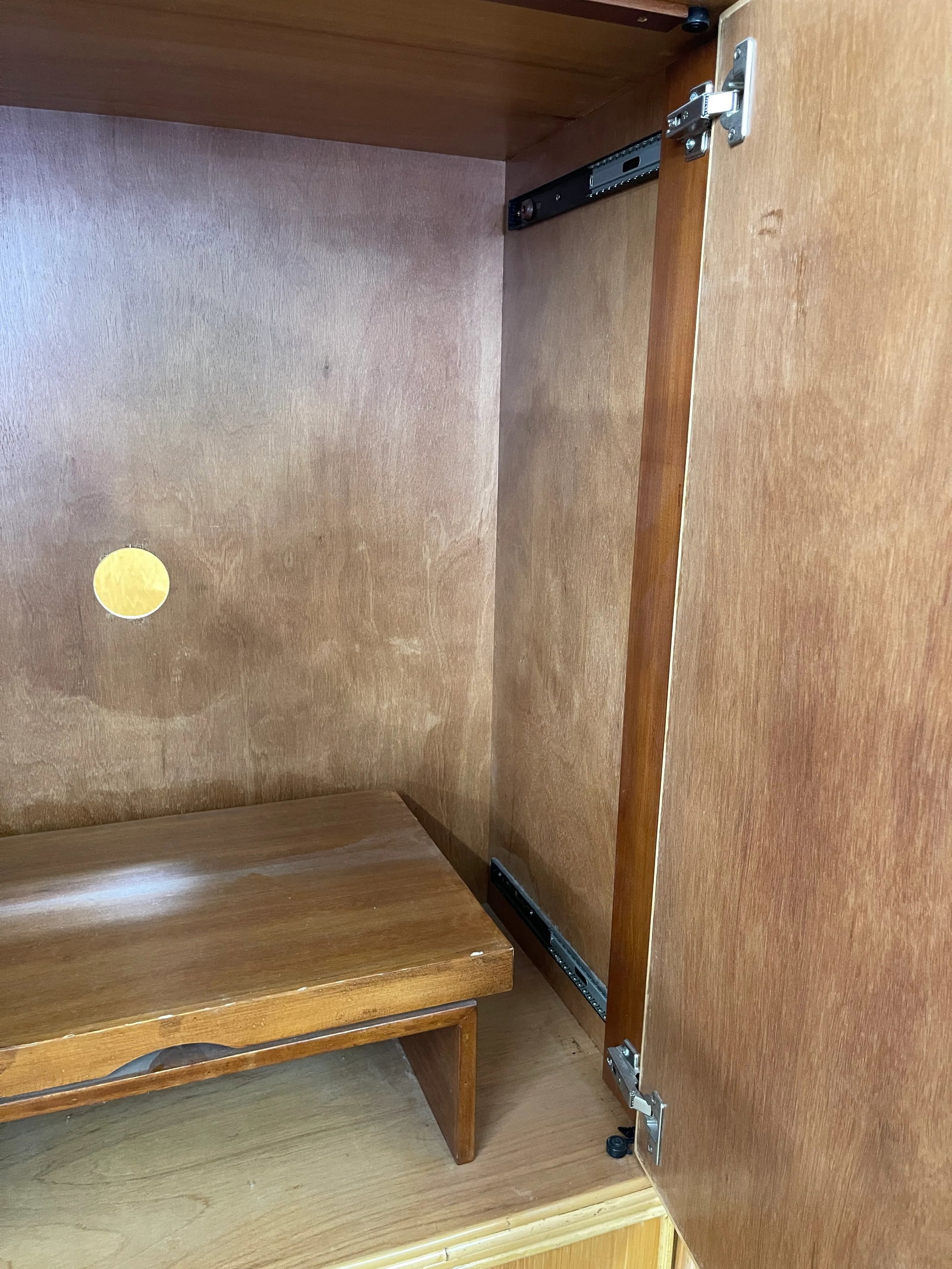 Coastal Vintage McGuire Style Split Bamboo Tv Armoire - 5