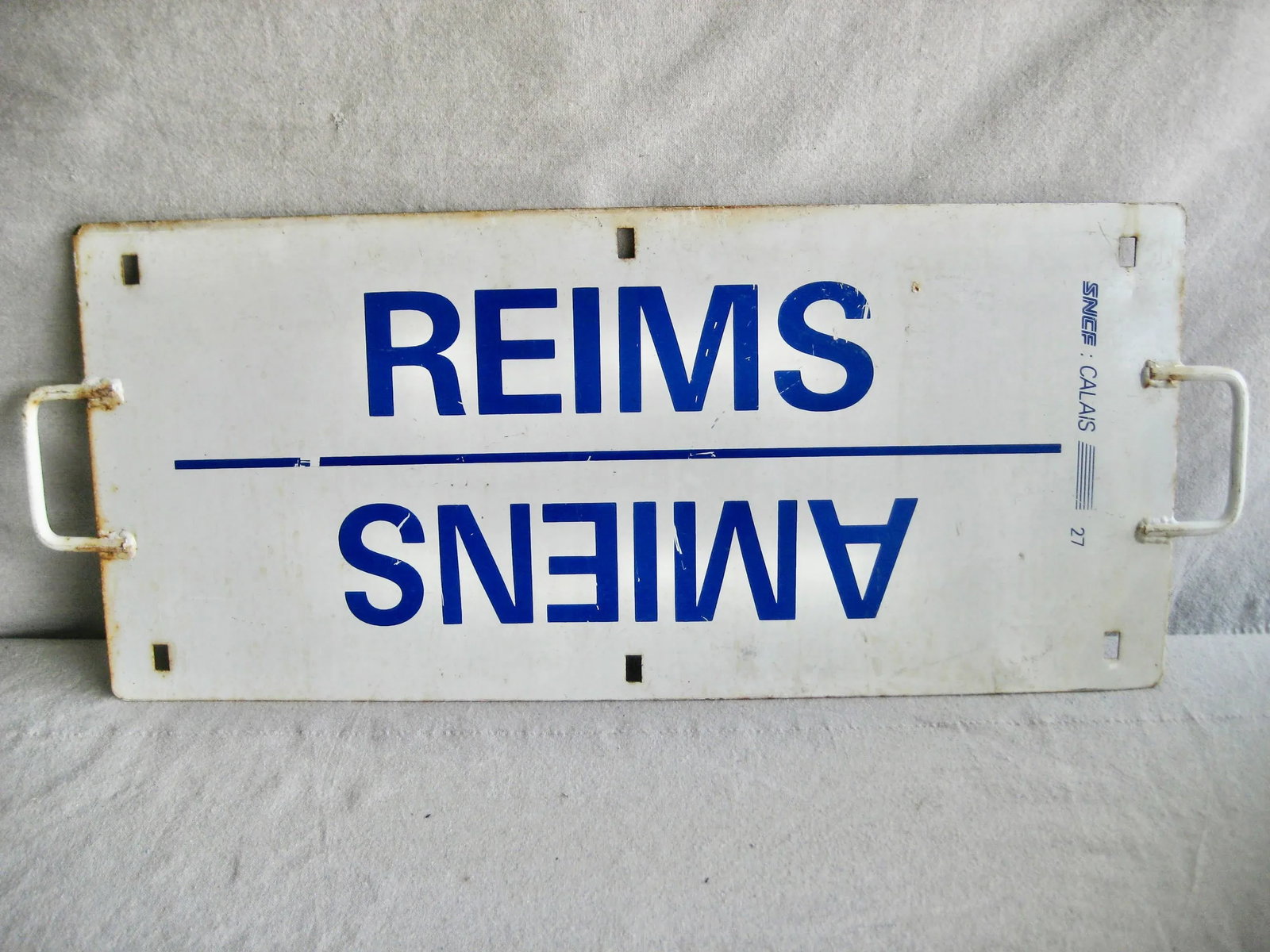 Antique Sign From the French Train Compagnie Paris- Nord - 4