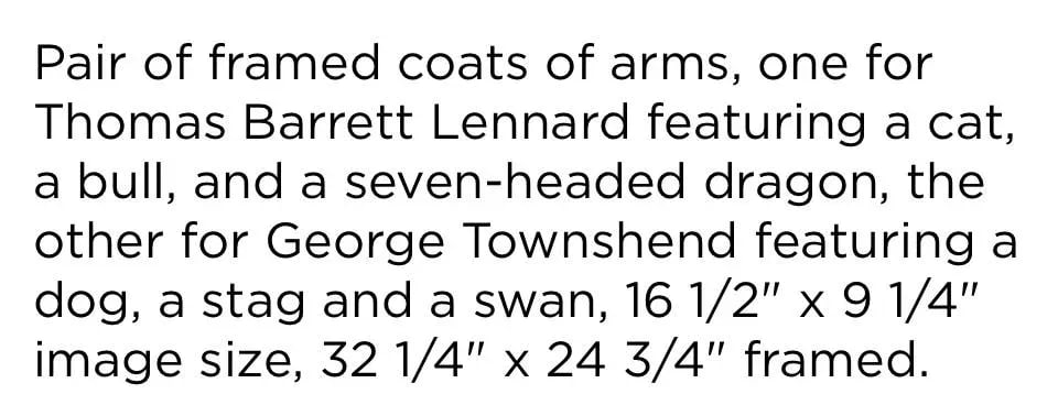 Antique Pair of Family Crests Baronial with Stags, Dogs, Goats and Lions - 5