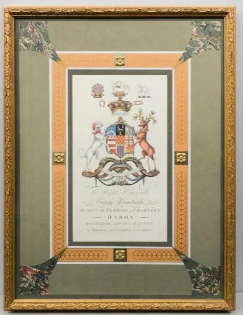 Antique Pair of Family Crests Baronial with Stags, Dogs, Goats and Lions - 8