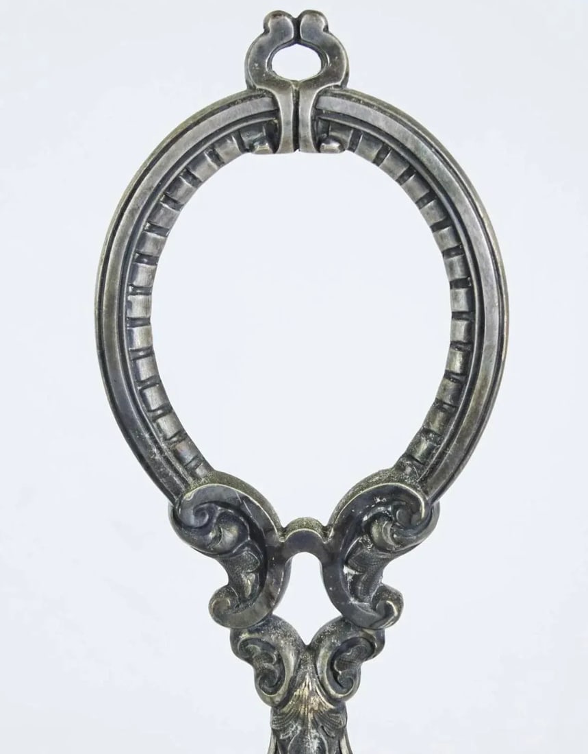 Antique English Silver Three Section Silverplate Decanter Holder or Tantalus With Lateraling Liquor - 7