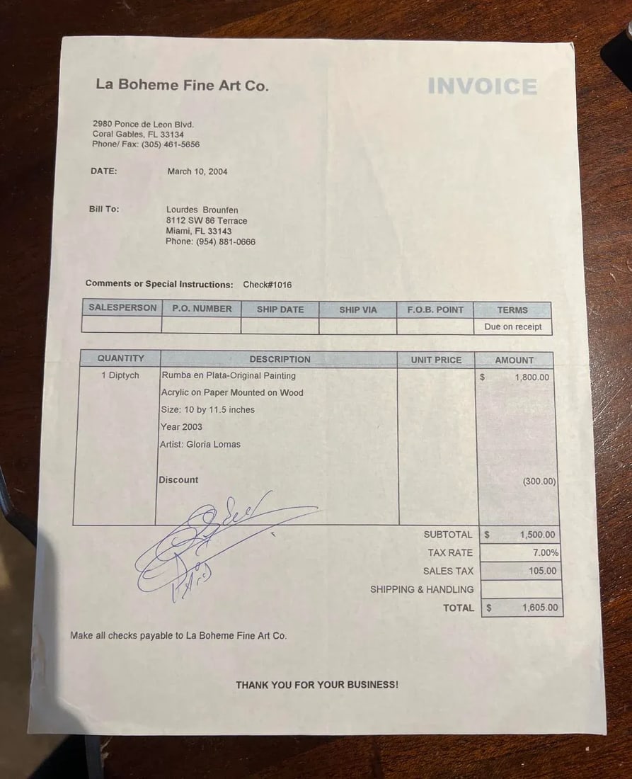 Mounted Acrylic on Canvas, Las Rumbas en Plata, Gloria Lamas, Original Art - 5