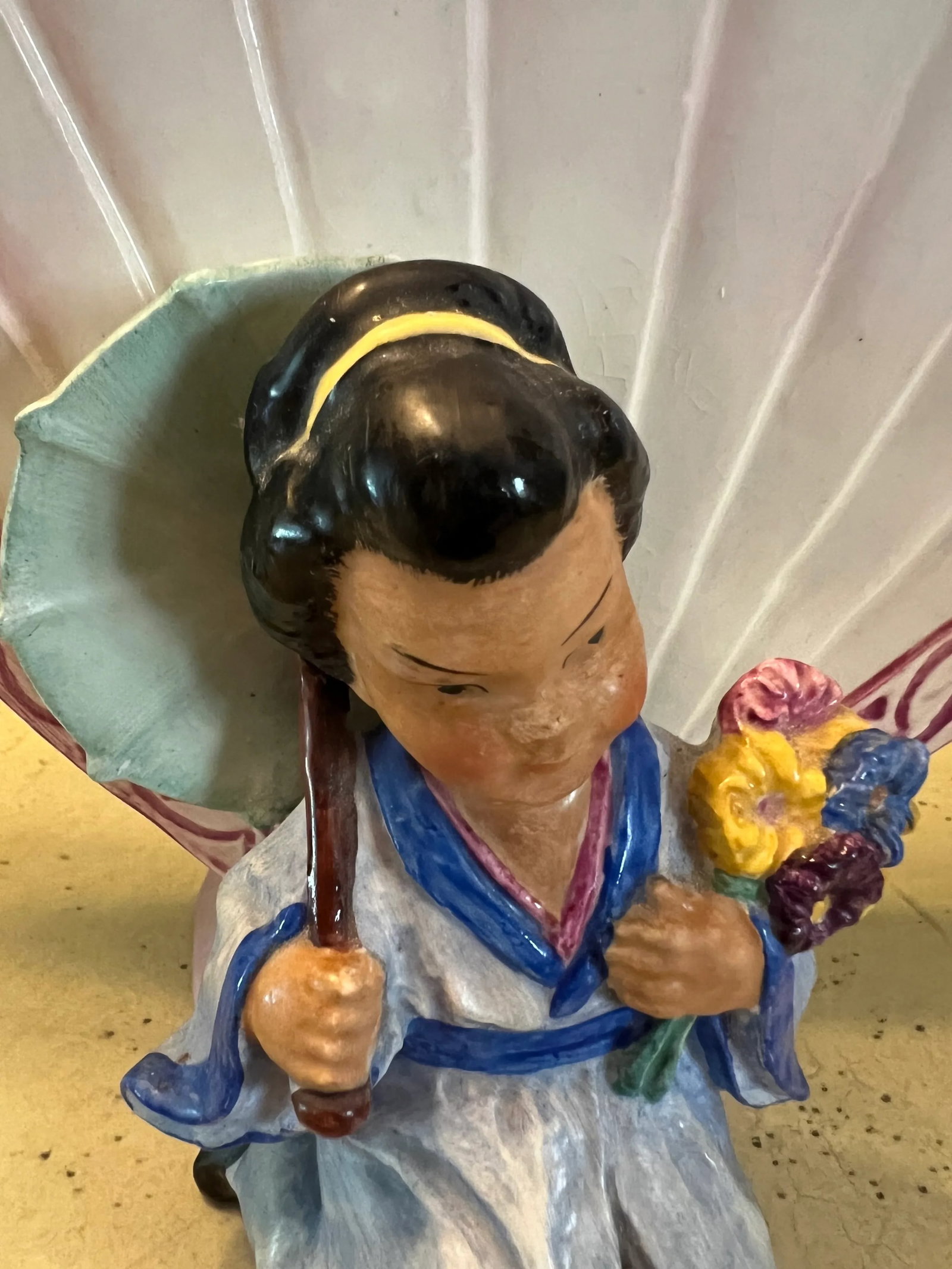 Rare Erphila Goebel Oriental Fan Vase - 2