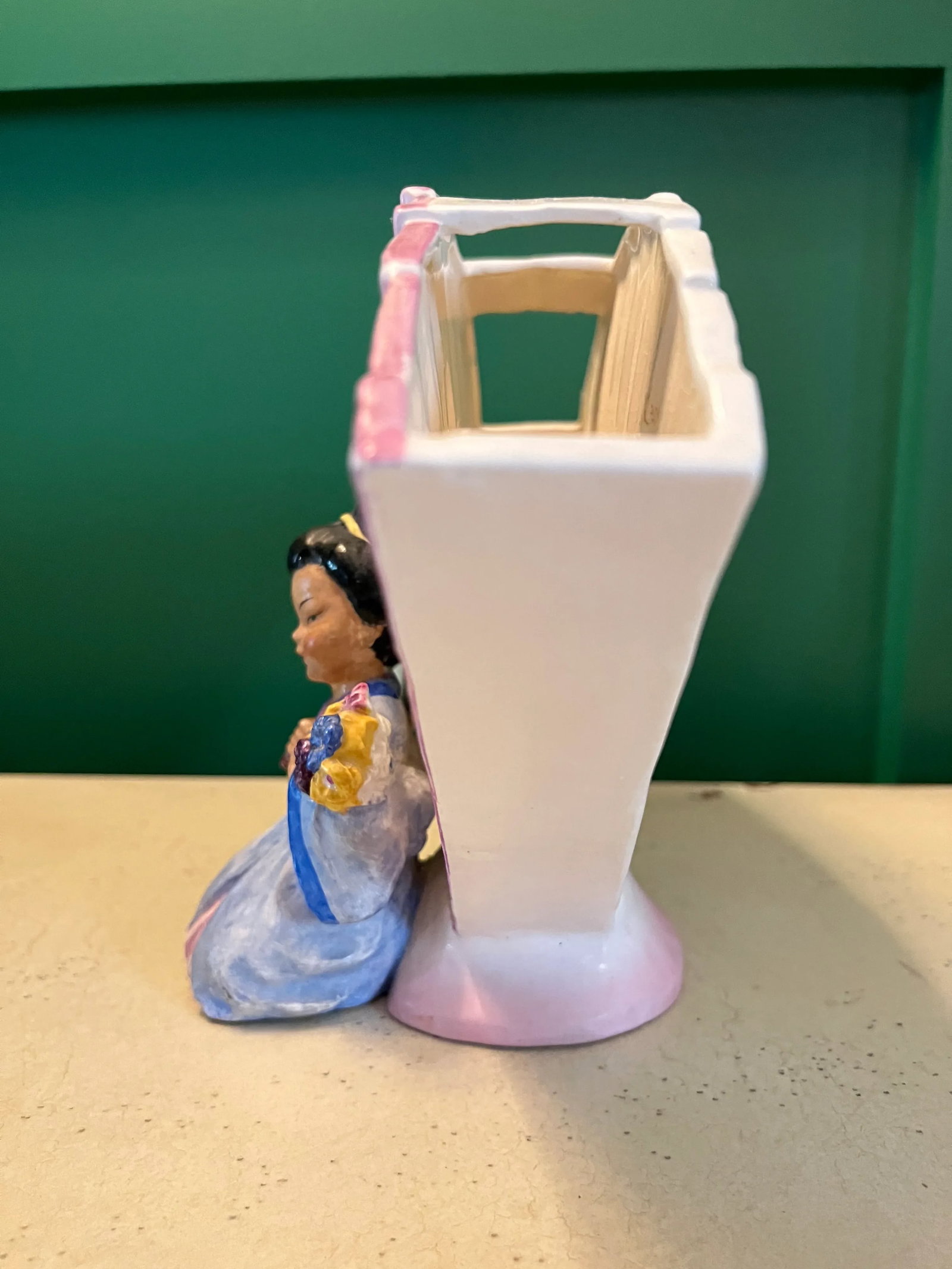 Rare Erphila Goebel Oriental Fan Vase - 4