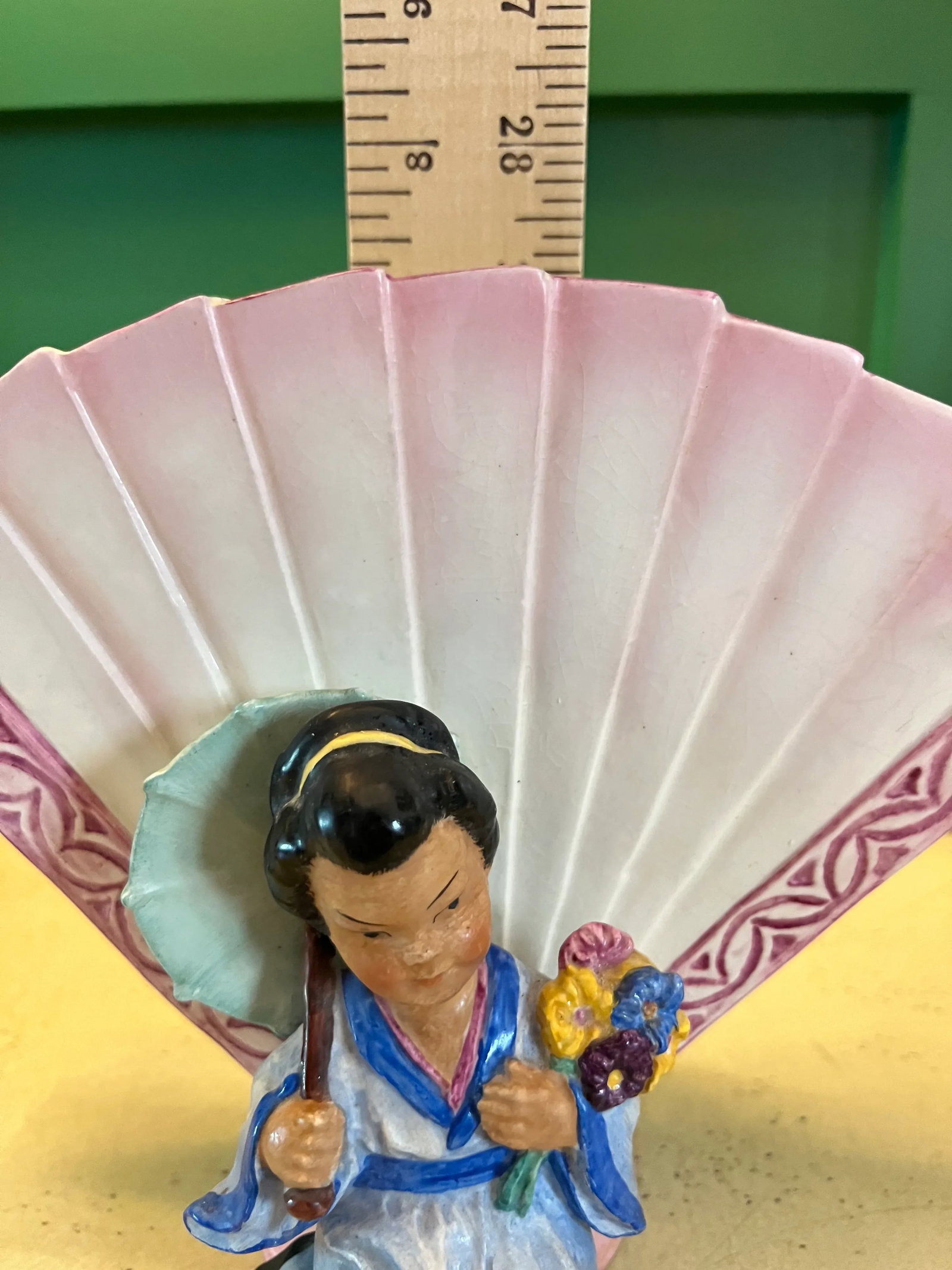 Rare Erphila Goebel Oriental Fan Vase - 9